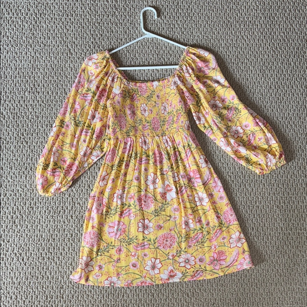 Billabong Yellow Floral Mini Dress